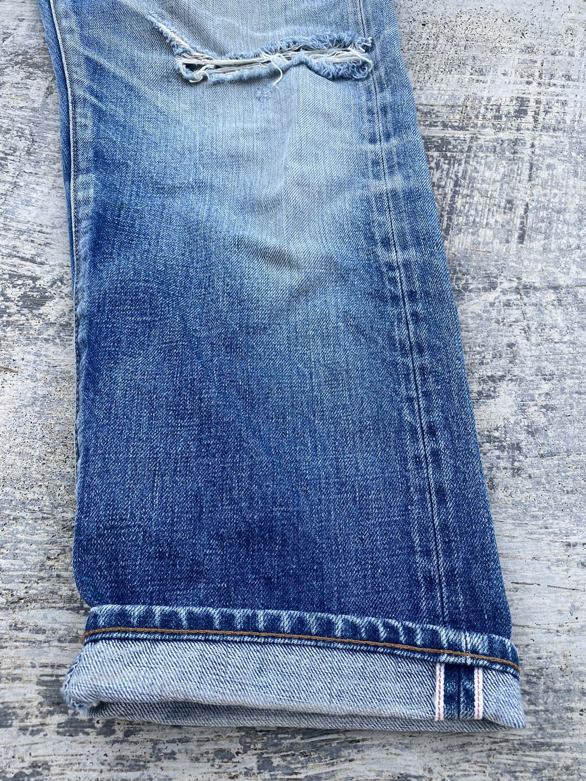 Japanese Brand ORDINARY FITS SELVEDGE DISTRESSED KAPITAL GRUNGE GORPCORE Size US 31 - 8 Thumbnail