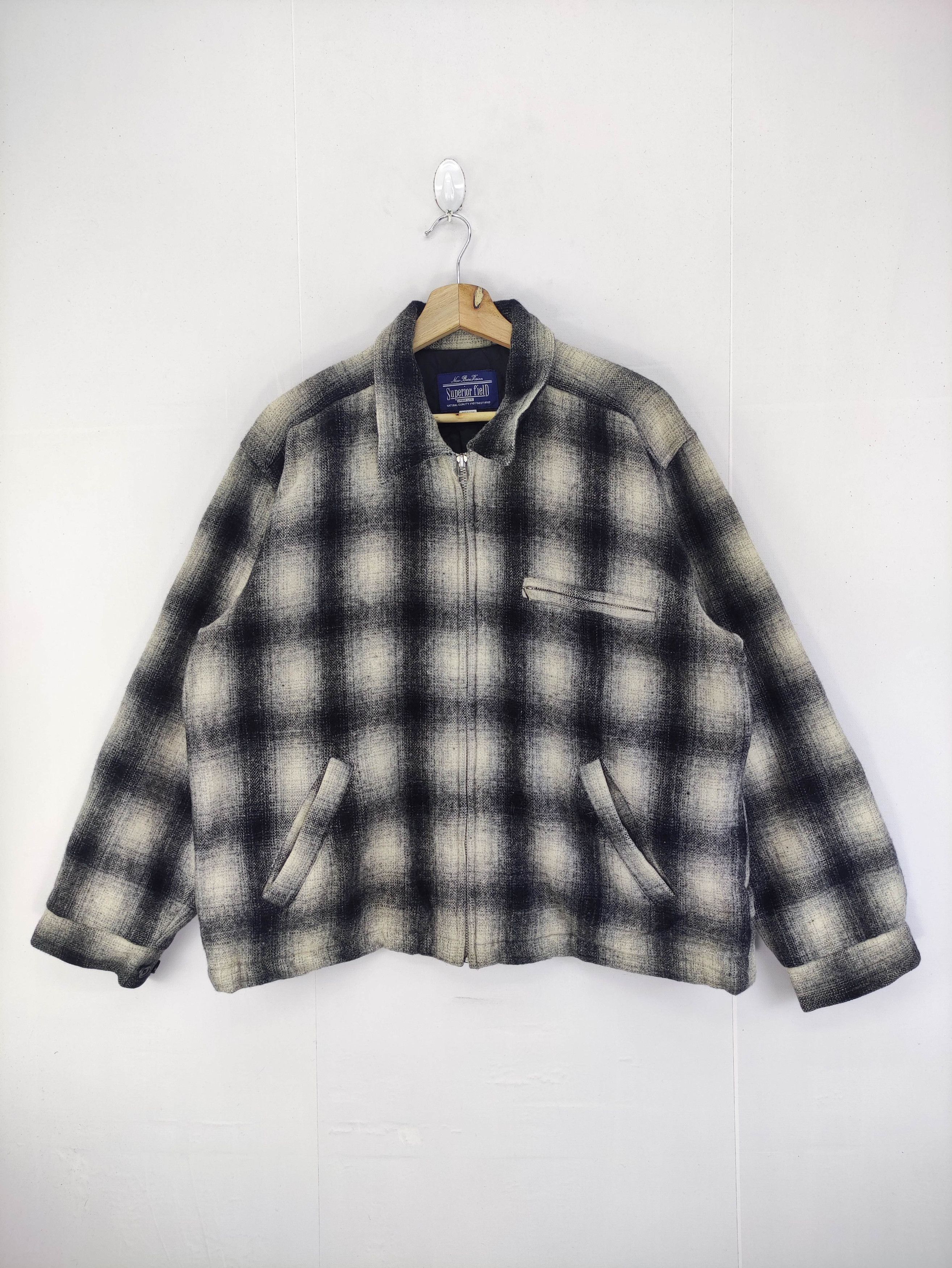 Japanese Brand Vintage Superior Field Wool Jacket Zipper Size L / US 10 / IT 46 - 1 Thumbnail