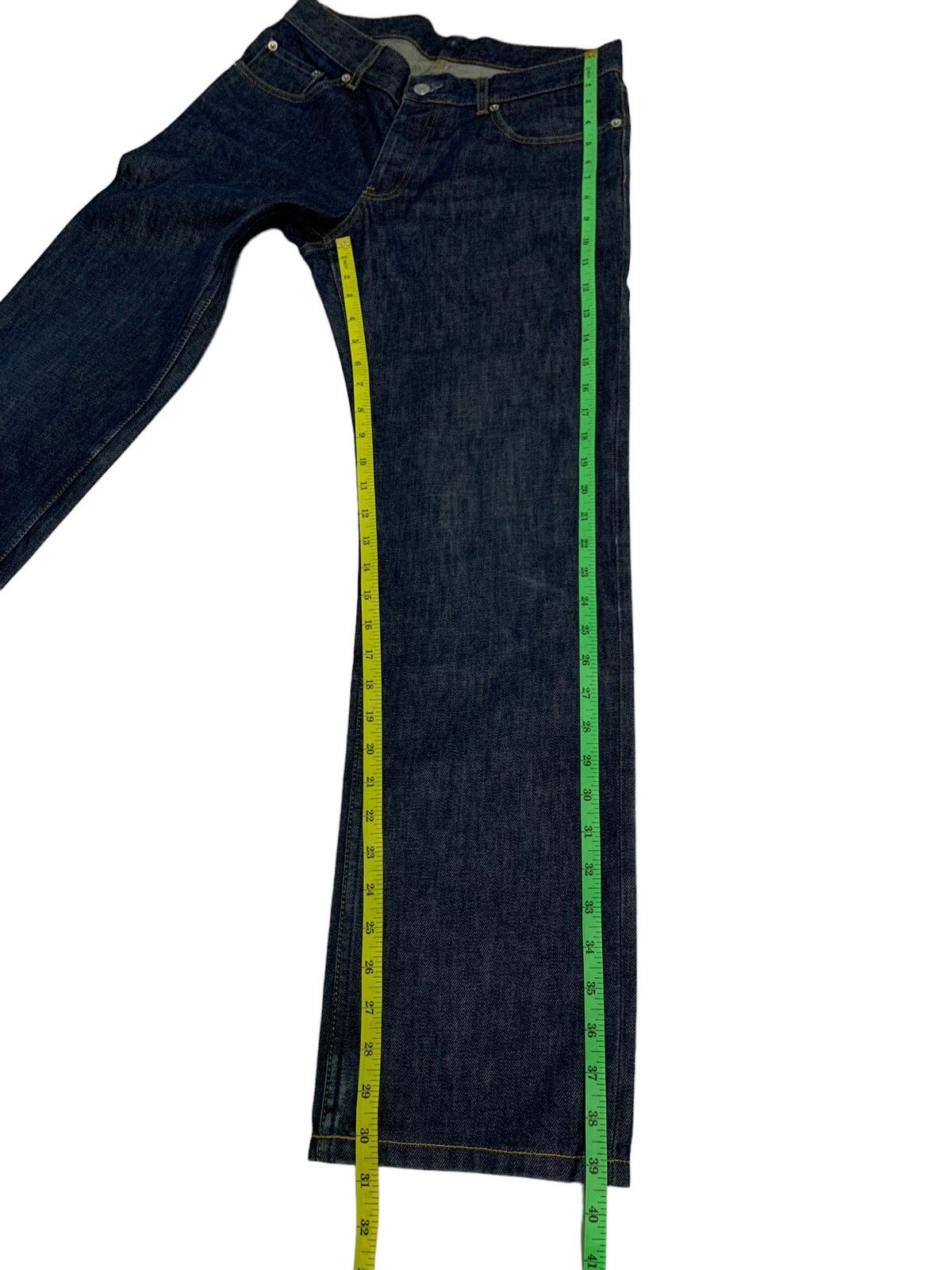 Helmut Lang 🔥Vintage Helmut Lang Treated Raw Denim Jeans Size US 31 - 19 Thumbnail