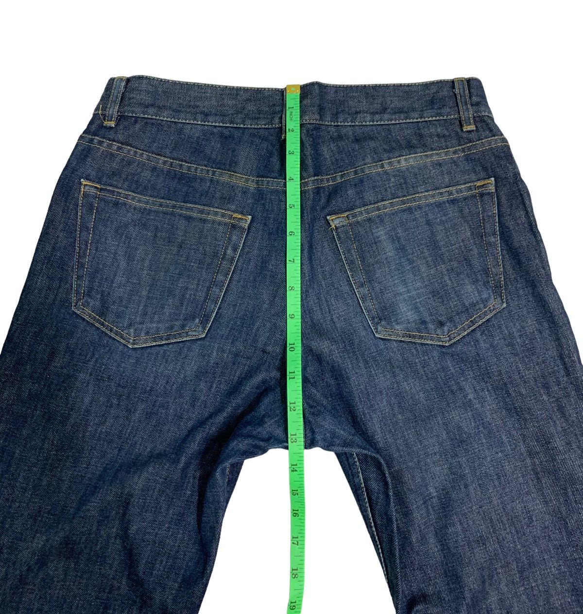 Helmut Lang 🔥Vintage Helmut Lang Treated Raw Denim Jeans Size US 31 - 17 Thumbnail