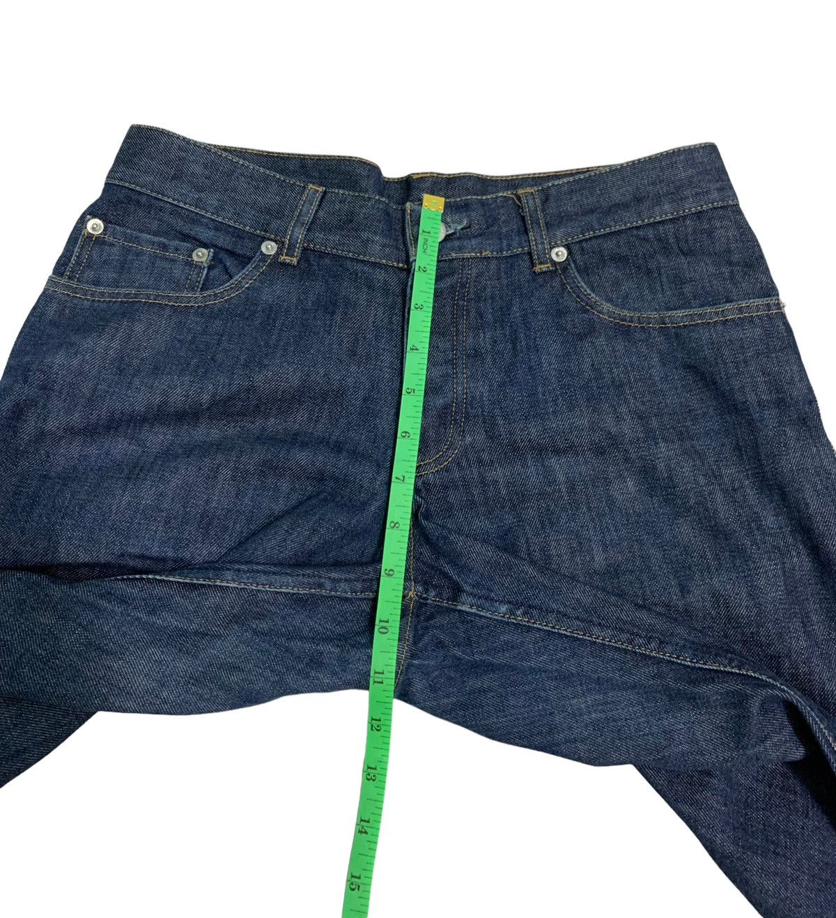 Helmut Lang 🔥Vintage Helmut Lang Treated Raw Denim Jeans Size US 31 - 16 Thumbnail