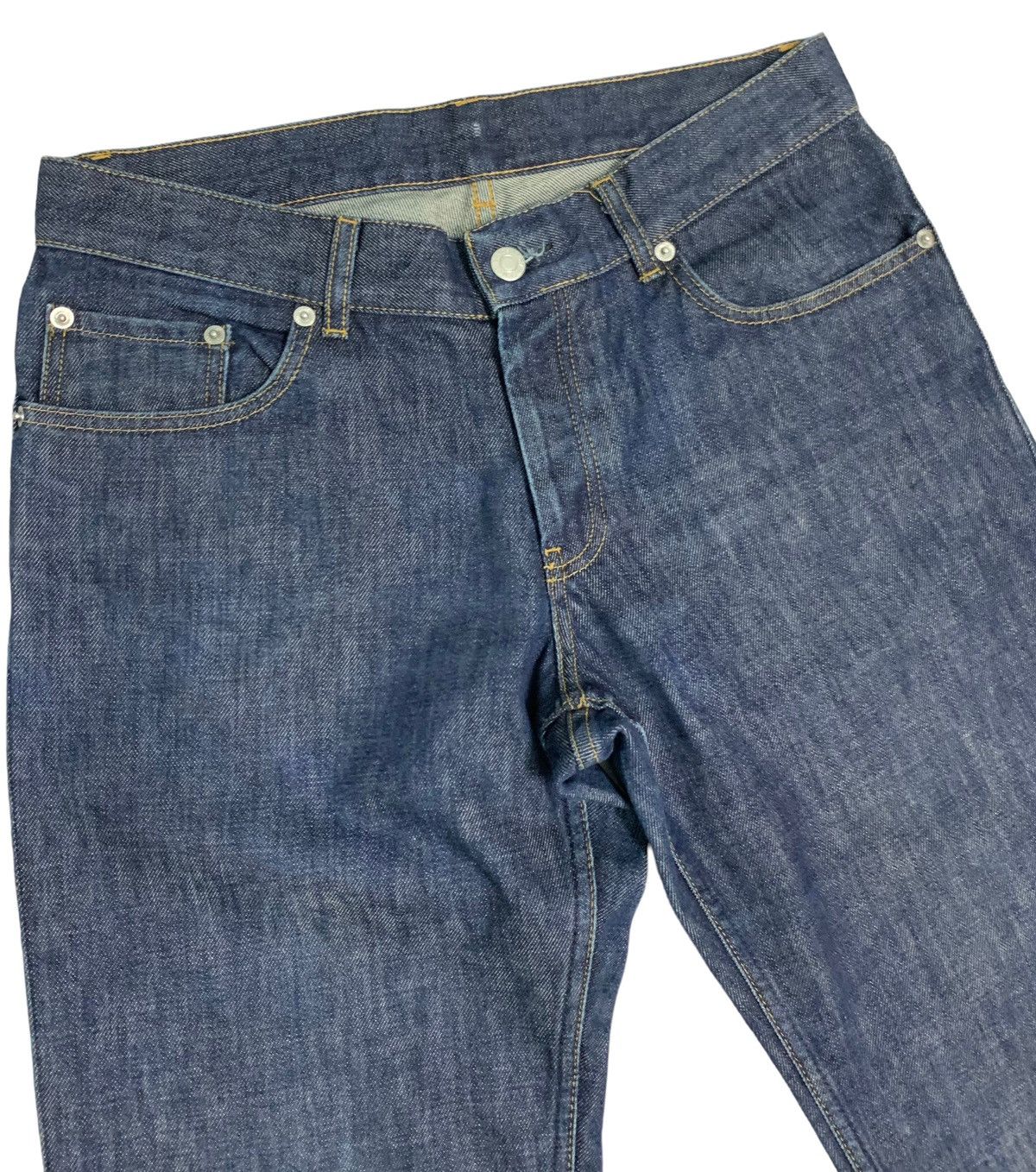 Helmut Lang 🔥Vintage Helmut Lang Treated Raw Denim Jeans Size US 31 - 8 Thumbnail
