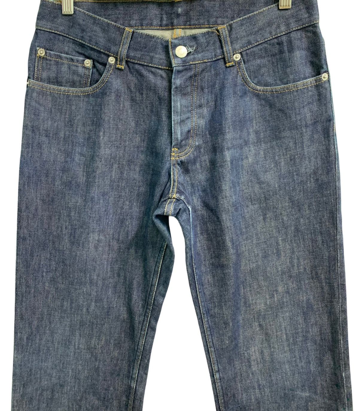 Helmut Lang 🔥Vintage Helmut Lang Treated Raw Denim Jeans Size US 31 - 6 Thumbnail