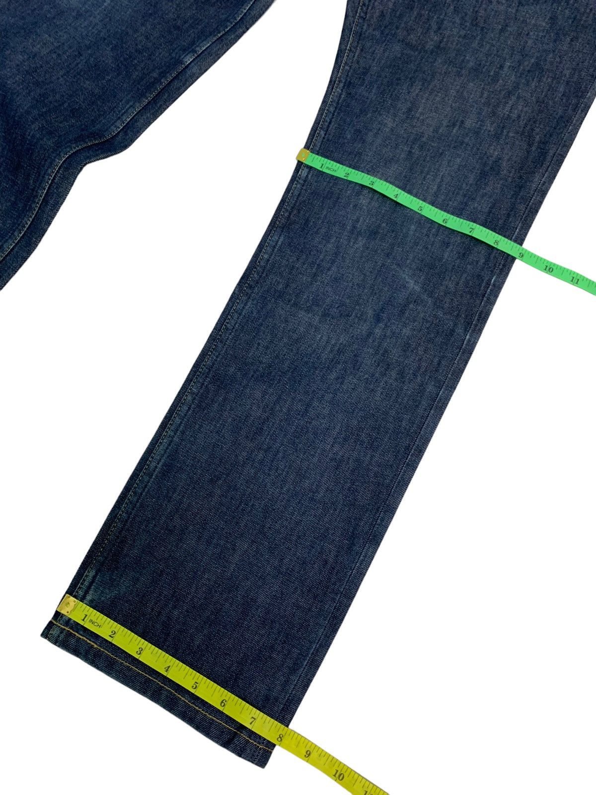 Helmut Lang 🔥Vintage Helmut Lang Treated Raw Denim Jeans Size US 31 - 18 Thumbnail