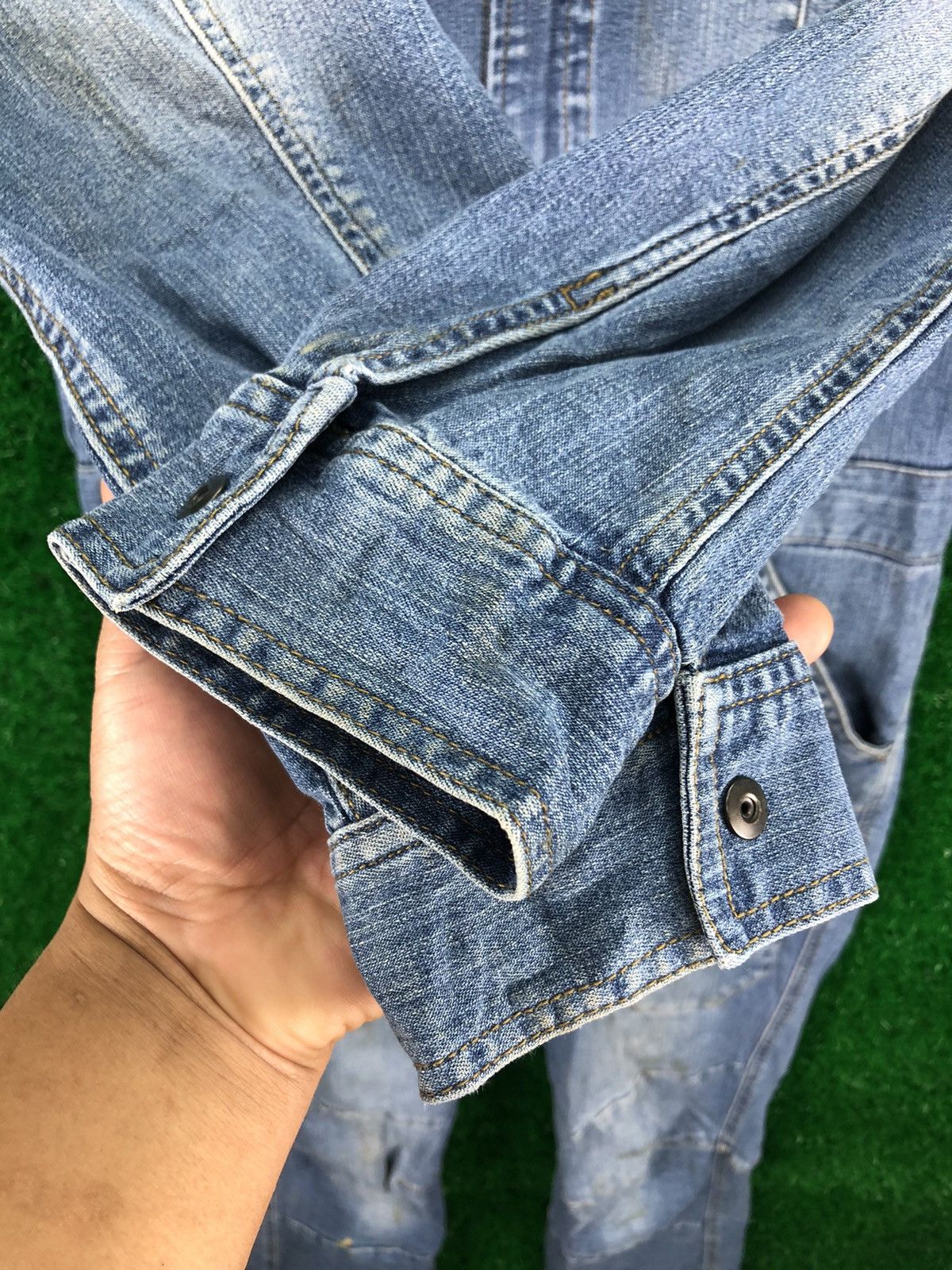 Japanese Brand Vintage 90's Coverall Denim Worker by I'Z Frontier Size US 32 / EU 48 - 13 Thumbnail
