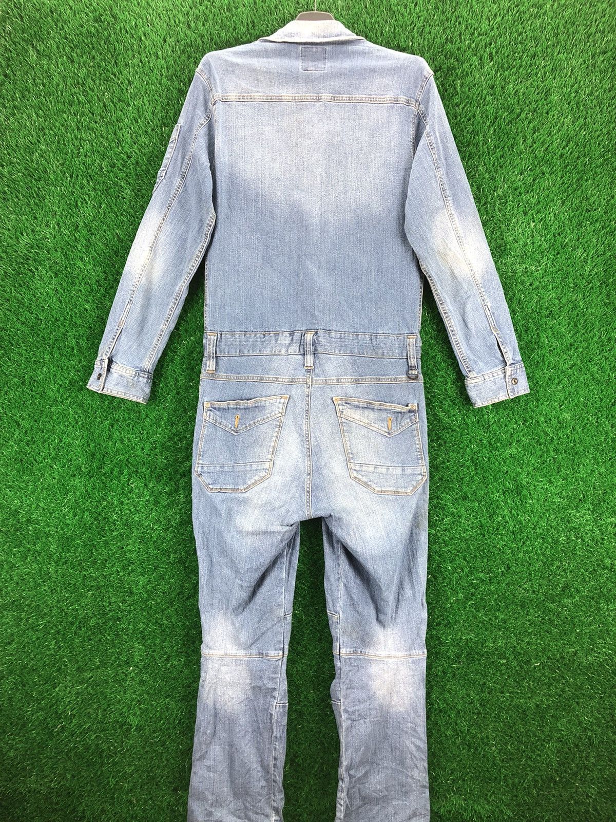Japanese Brand Vintage 90's Coverall Denim Worker by I'Z Frontier Size US 32 / EU 48 - 7 Thumbnail