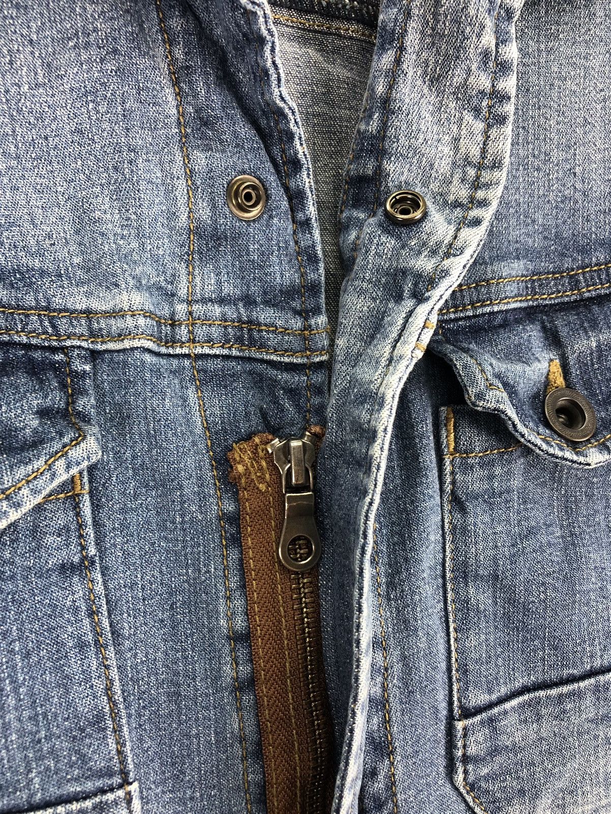 Japanese Brand Vintage 90's Coverall Denim Worker by I'Z Frontier Size US 32 / EU 48 - 15 Thumbnail