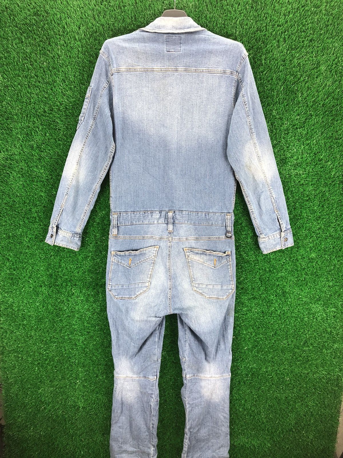 Japanese Brand Vintage 90's Coverall Denim Worker by I'Z Frontier Size US 32 / EU 48 - 6 Thumbnail