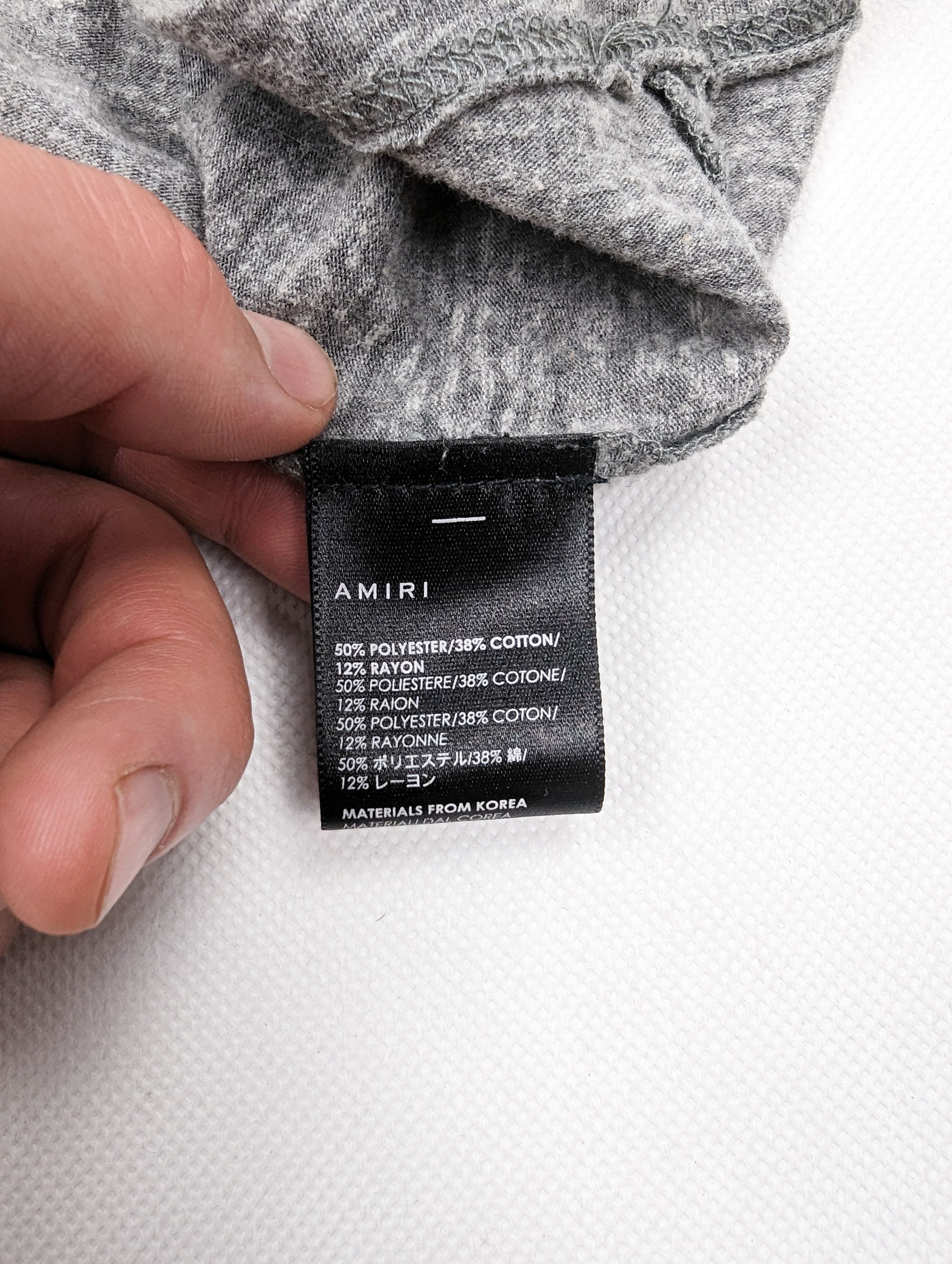 Amiri Amiri grey tshirt M Size US M / EU 48-50 / 2 - 3 Thumbnail