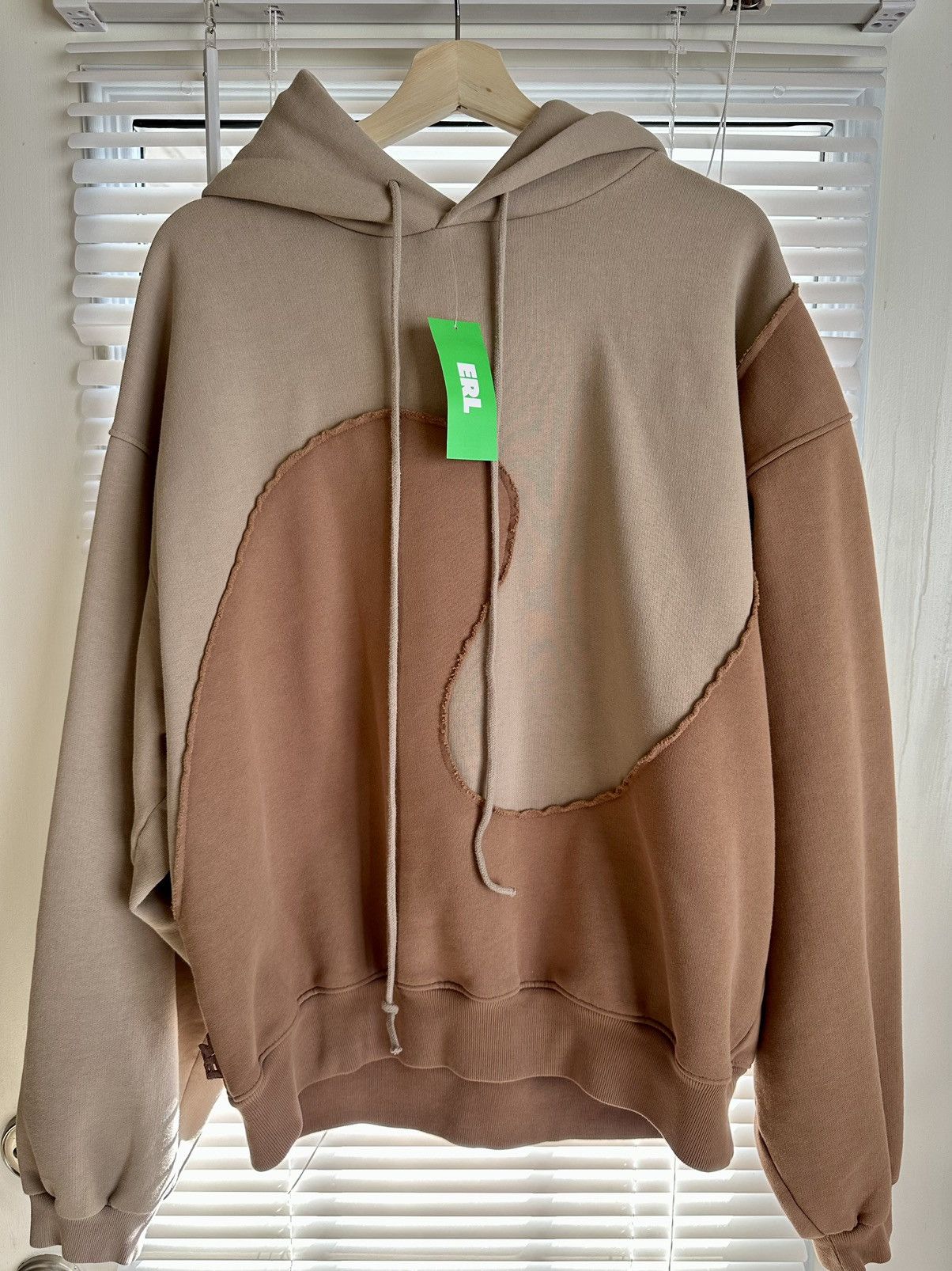 ERL ERL Wave Swirl Hoodie Brown/Tan Size Large | Grailed
