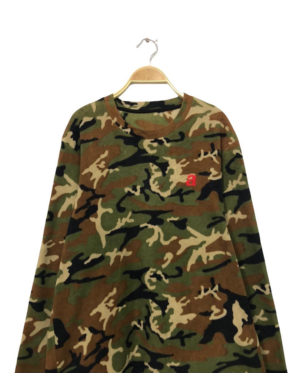 Andy Warhol × Vintage Vintage Andy Warhol X Uniqlo Camo Fleece Sweater Size US M / EU 48-50 / 2 - 4 Thumbnail