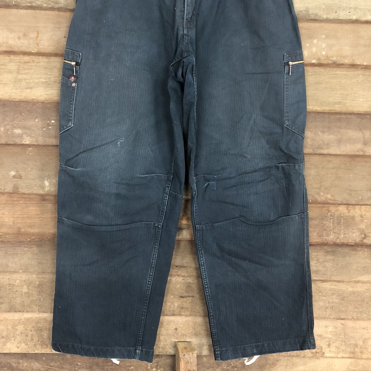 Japanese Brand Dogman Blue Multipocket utility Cargo Pants #3354 Size US 34 / EU 50 - 3 Thumbnail