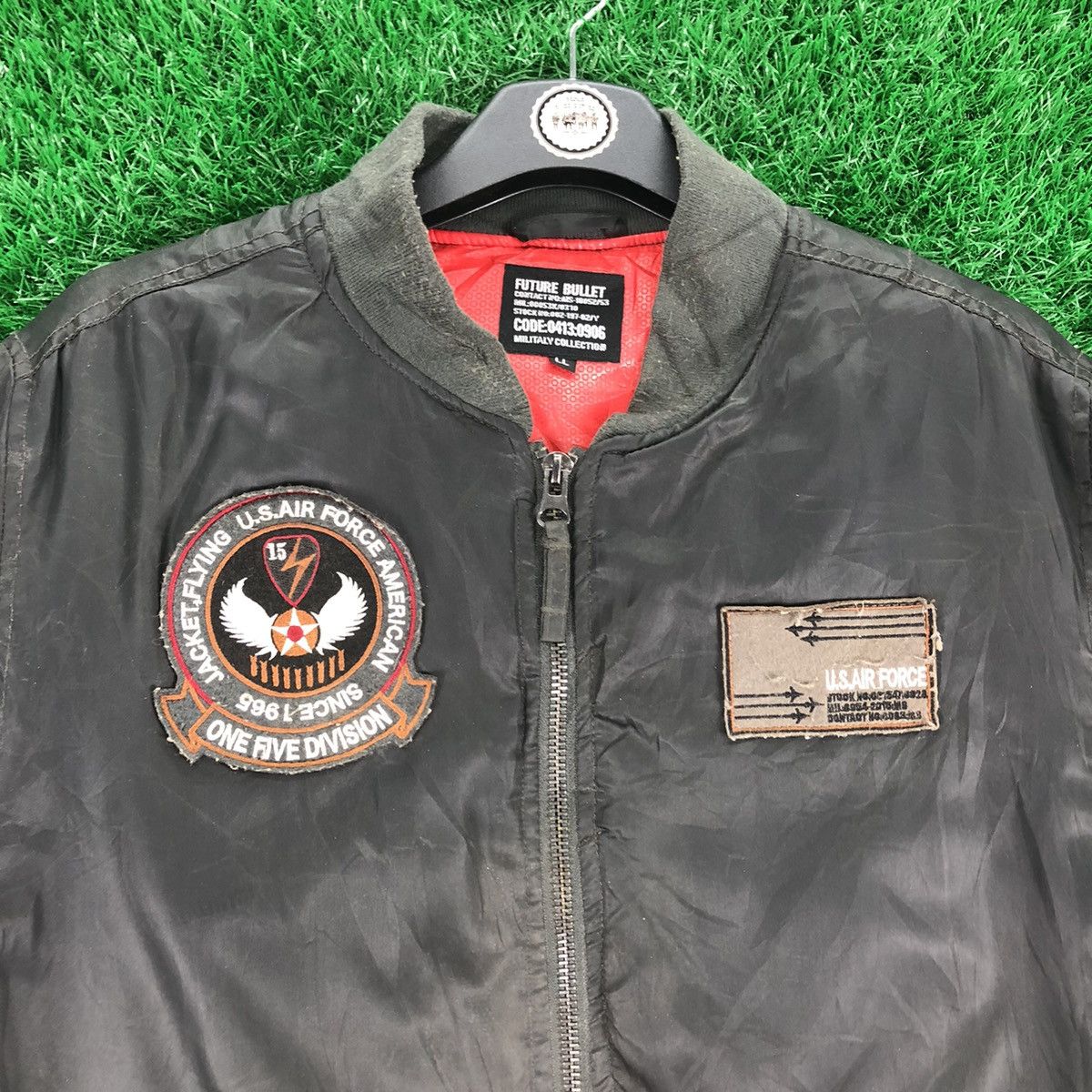Japanese Brand Vintage Bomber Jacket US Air Force by Future Bullet Size US L / EU 52-54 / 3 - 7 Thumbnail