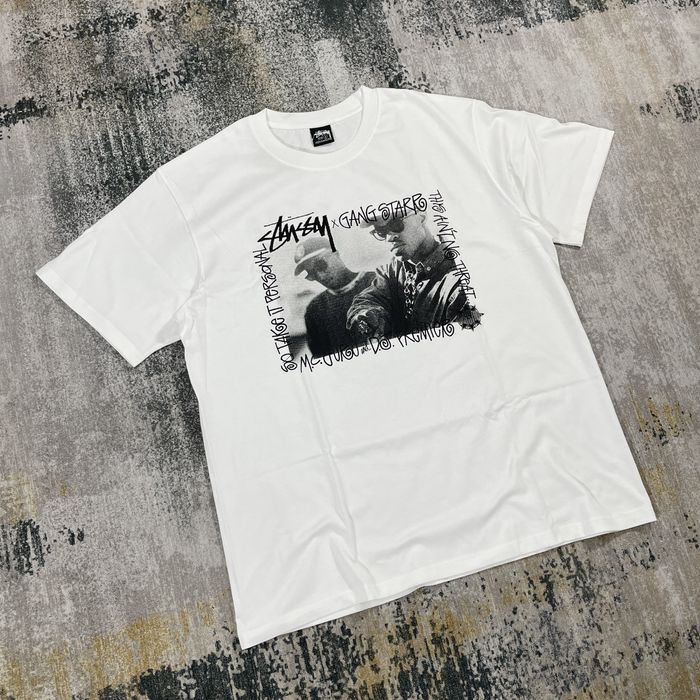 Stussy Stussy Gang Starr Tee White “ TAKE IT PERSONAL “ | Grailed