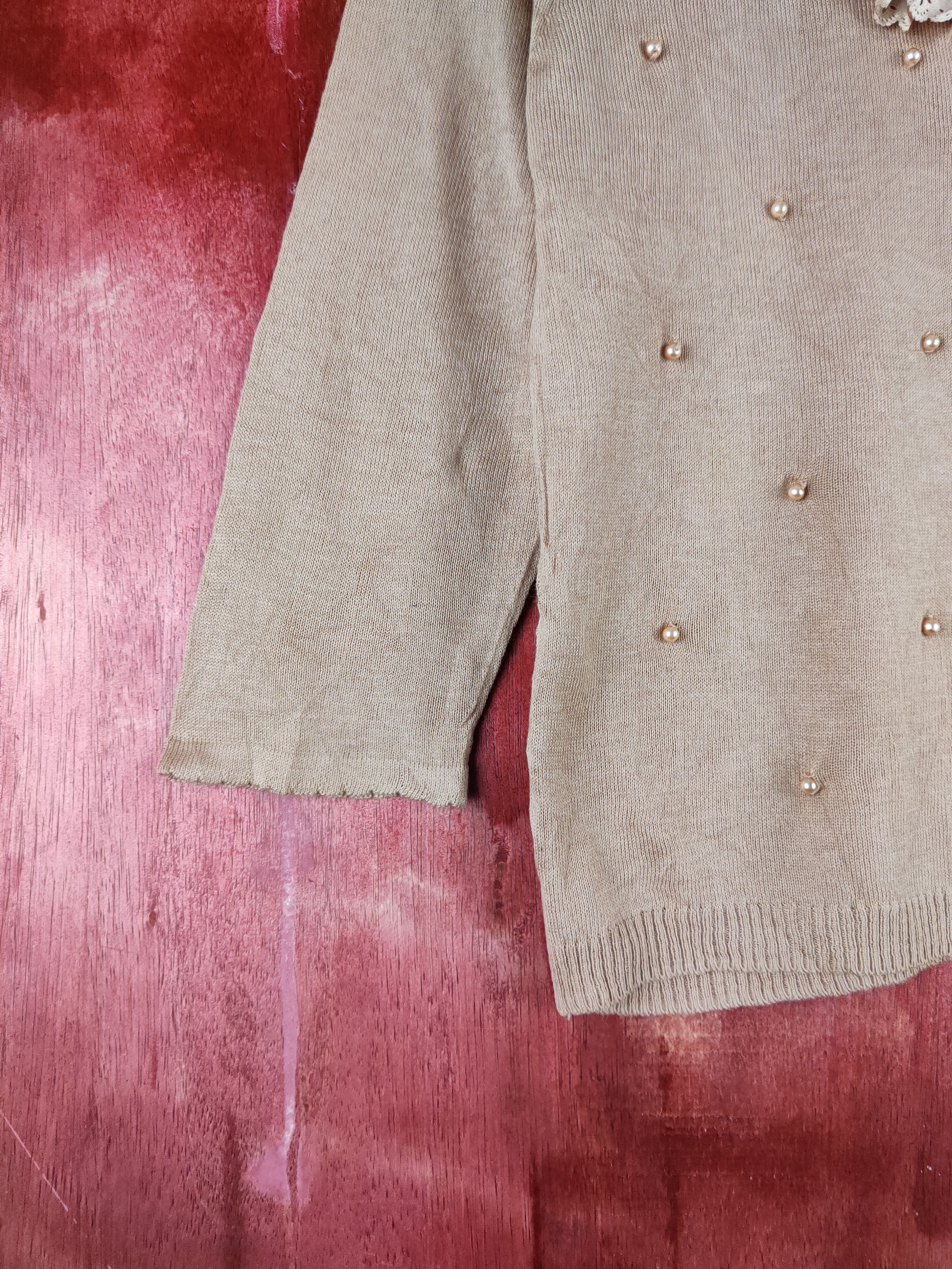 Japanese Brand Axes Femme Brown Knitwear Cardigan #S1256 Size S / US 4 / IT 40 - 5 Thumbnail