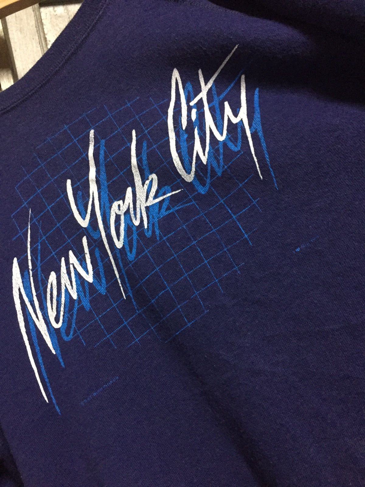 Vintage Vintage 90s New York City Sweatshirt Size US L / EU 52-54 / 3 - 3 Thumbnail
