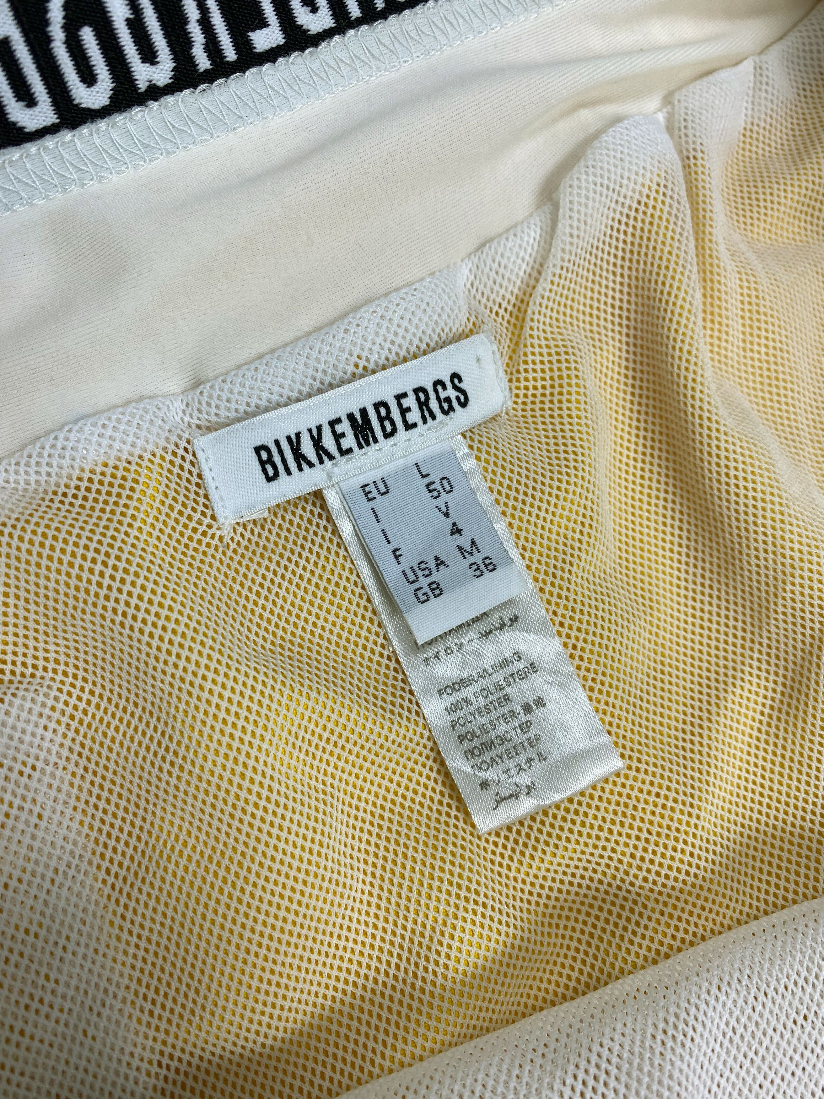 Dirk Bikkembergs Bikkembergs Stretch Tape Logo Beach Swim Nylon Shorts Size US 33 - 7 Thumbnail
