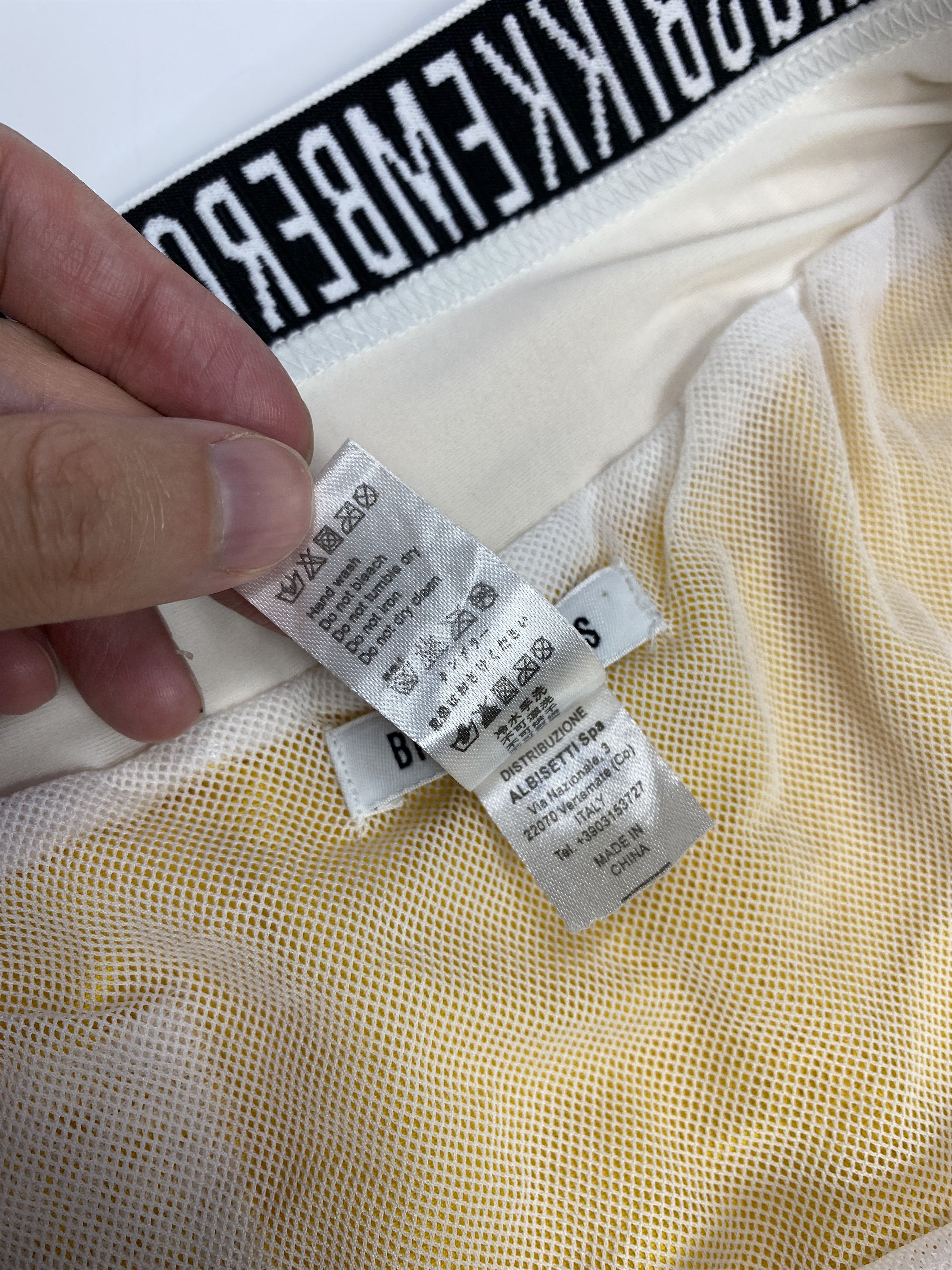 Dirk Bikkembergs Bikkembergs Stretch Tape Logo Beach Swim Nylon Shorts Size US 33 - 8 Thumbnail
