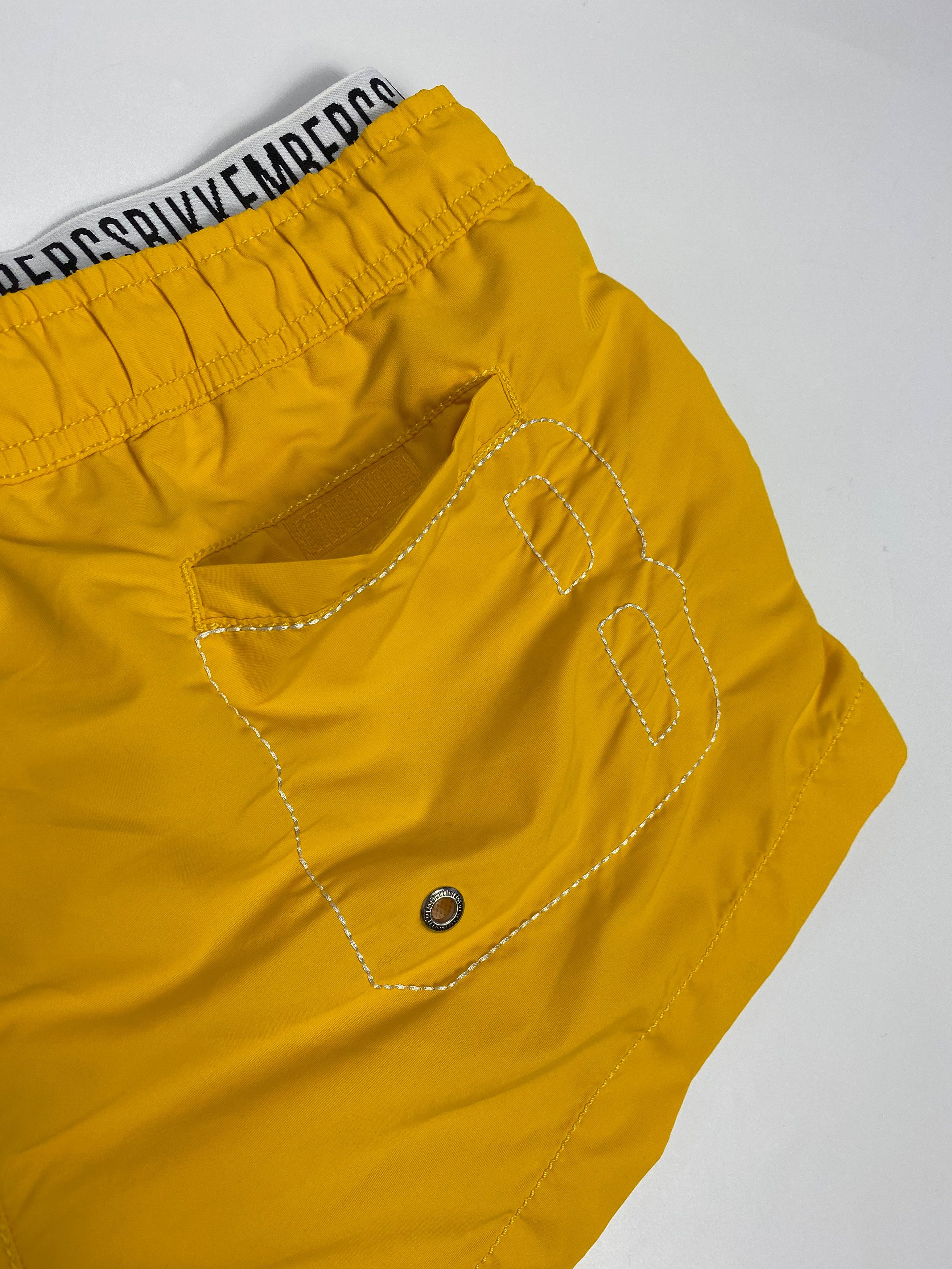 Dirk Bikkembergs Bikkembergs Stretch Tape Logo Beach Swim Nylon Shorts Size US 33 - 5 Thumbnail