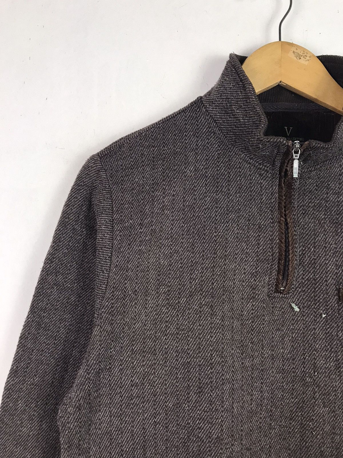 Japanese Brand × Valentino × Vintage Claudio Valentino Half Zipper Sweatshirt Size US M / EU 48-50 / 2 - 6 Thumbnail