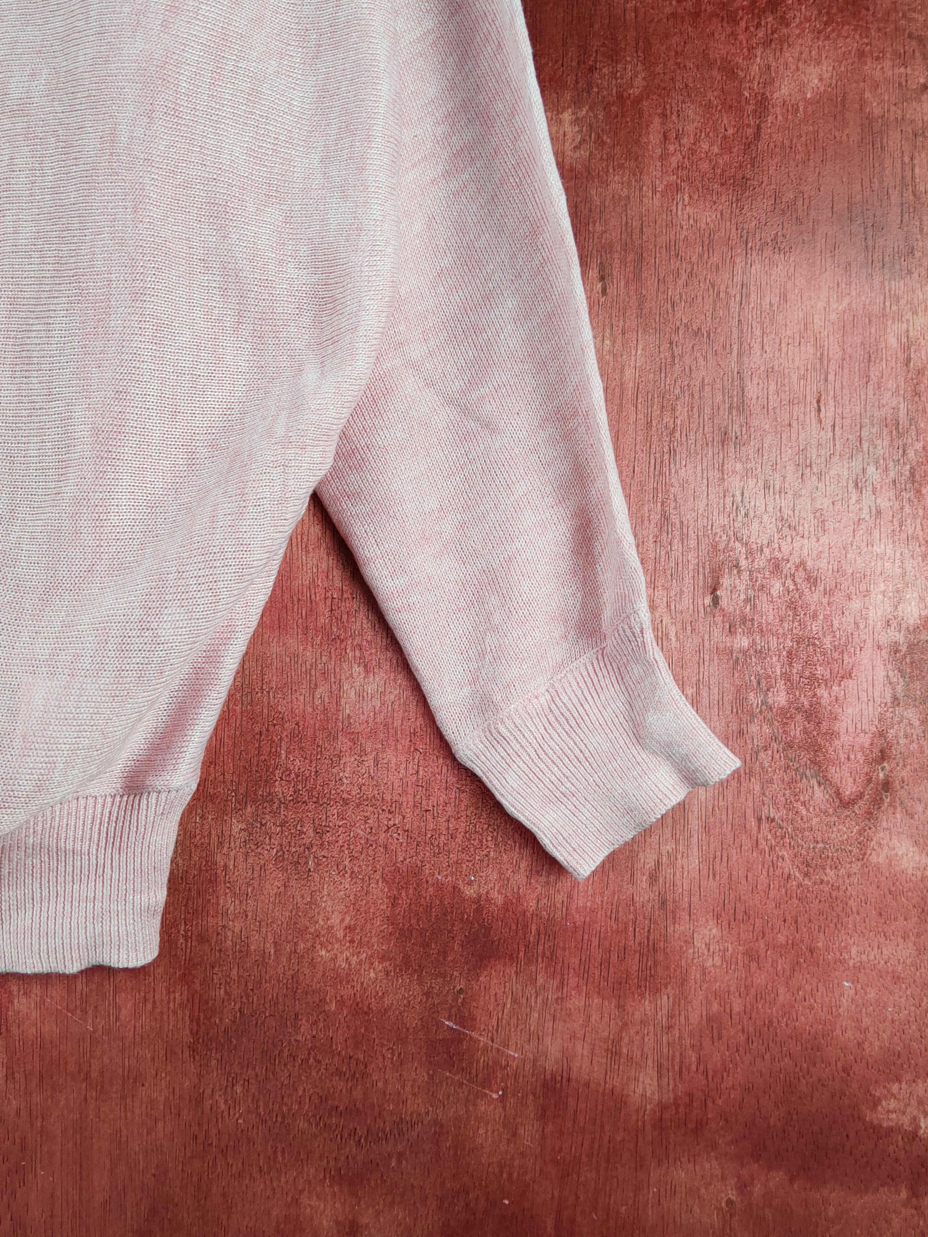 Japanese Brand American Holic Light Pink Knitwear Cardigan #S1251 Size L / US 10 / IT 46 - 6 Thumbnail