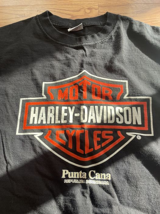 Vintage 90 Harley Davidson logo tee Punta Cana | Grailed