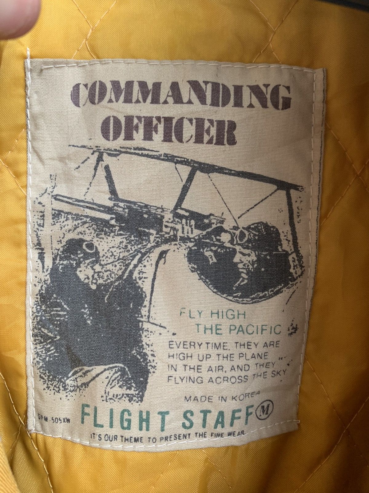 Vintage Commanding officer Flight Staff Bomber Jacket Size US M / EU 48-50 / 2 - 7 Thumbnail