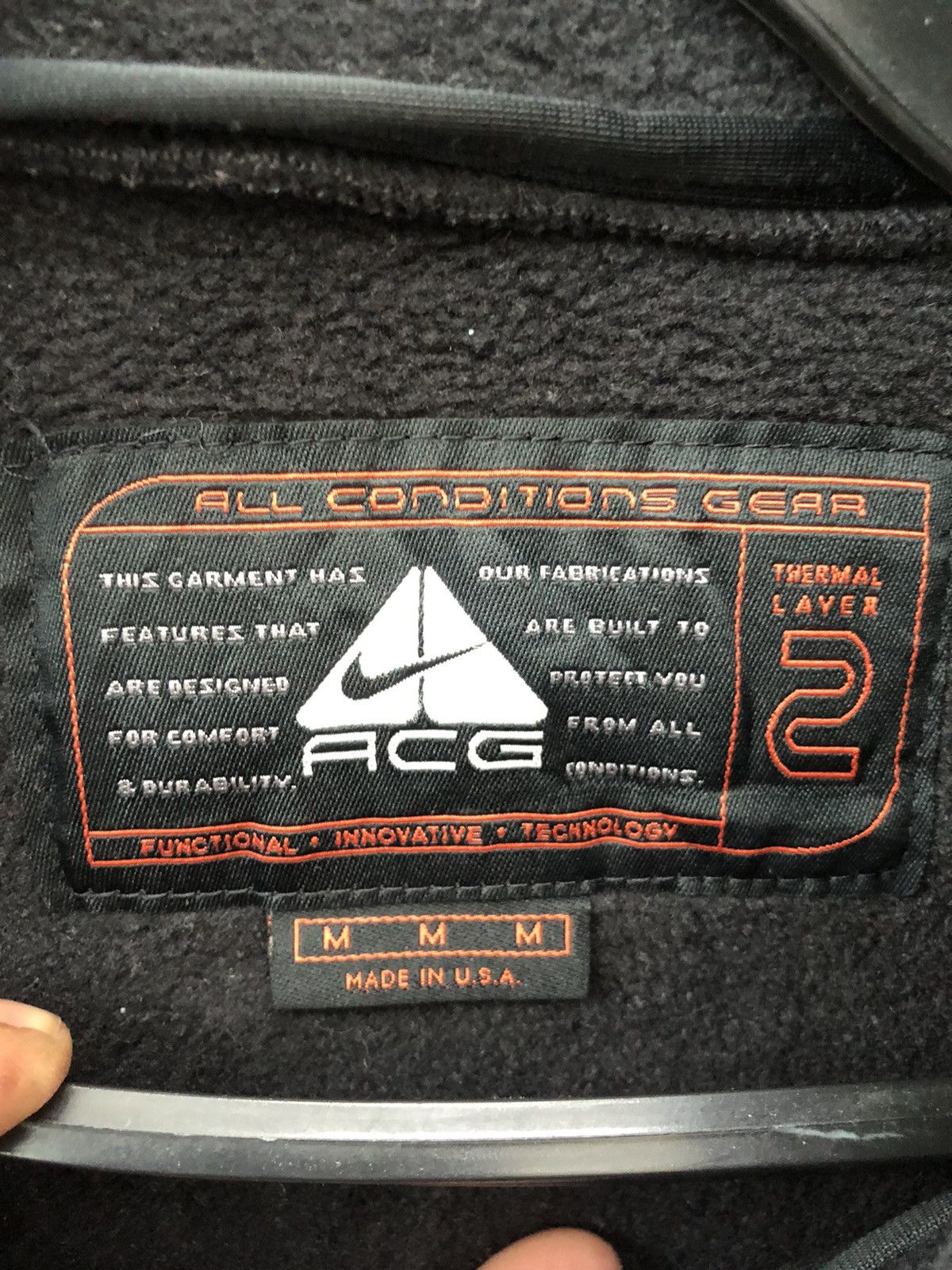 Nike × Nike ACG NIKE ACG zipper fleece vest small logo made in USA Size US M / EU 48-50 / 2 - 3 Thumbnail