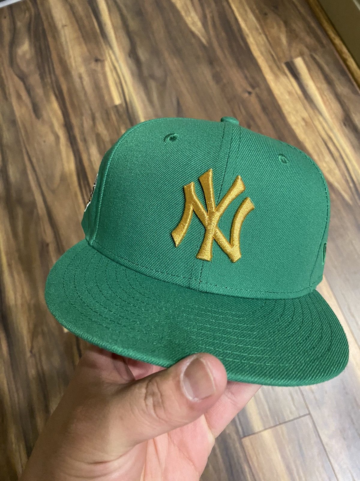 image of Yankees 1998 Hat Club Green Gold 7 5/8, Men's