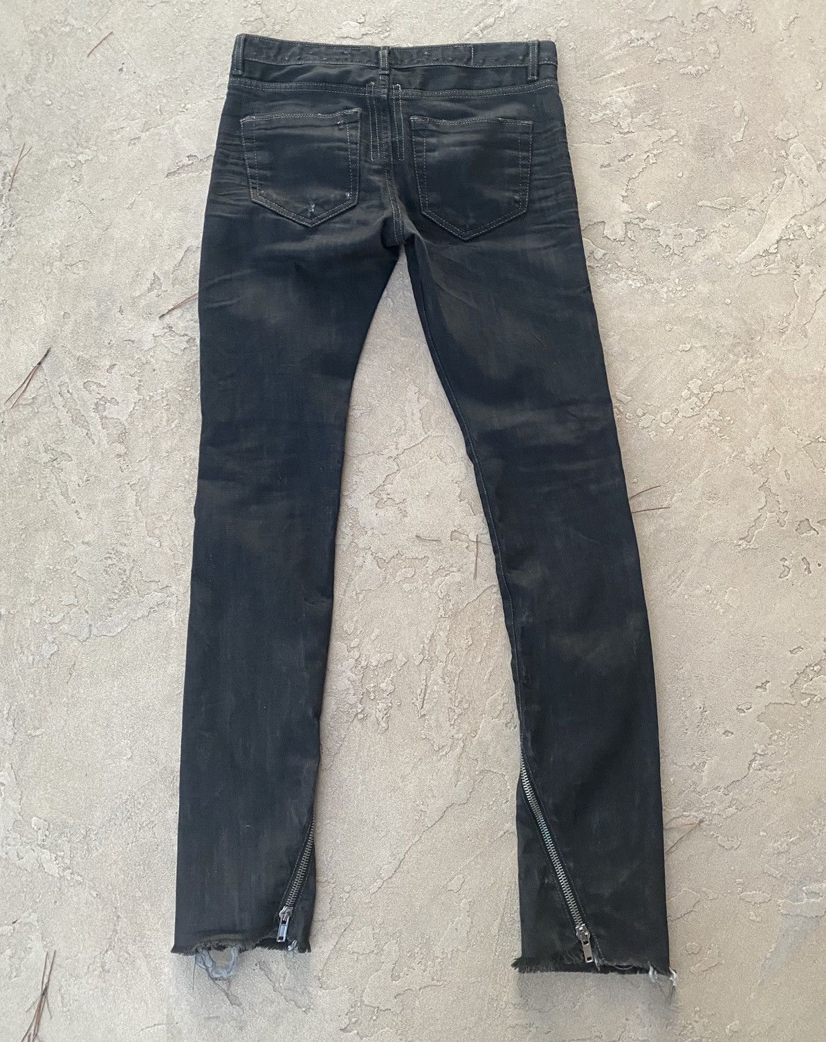 Rick Owens Waxed Denim Banana Cuts Size US 32 / EU 48 - 4 Thumbnail
