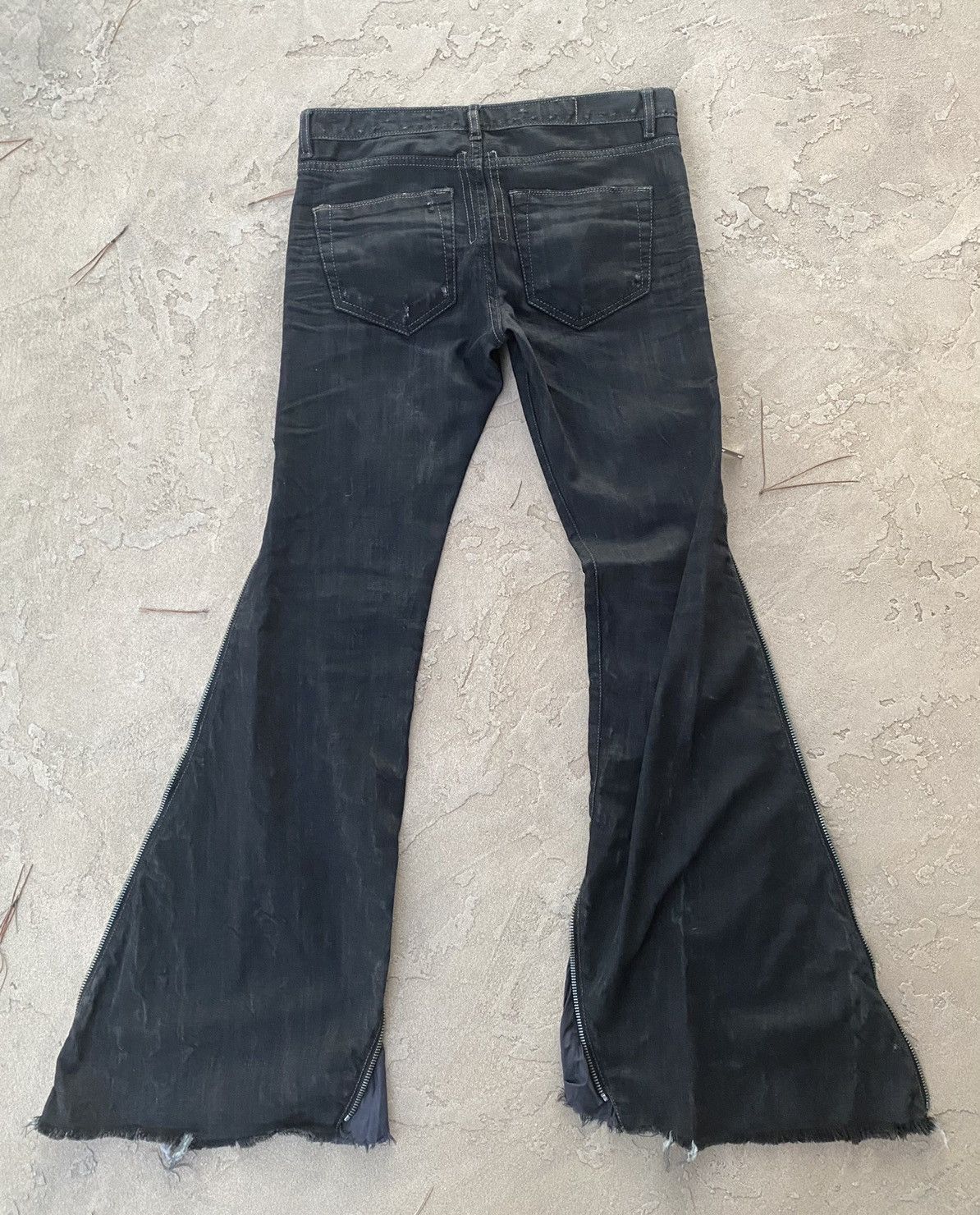 Rick Owens Waxed Denim Banana Cuts Size US 32 / EU 48 - 2 Thumbnail