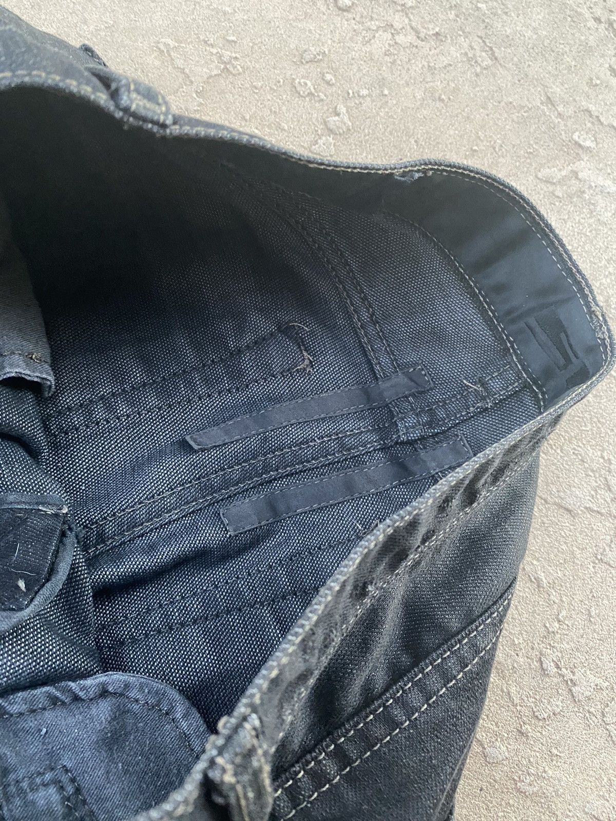 Rick Owens Waxed Denim Banana Cuts Size US 32 / EU 48 - 12 Thumbnail