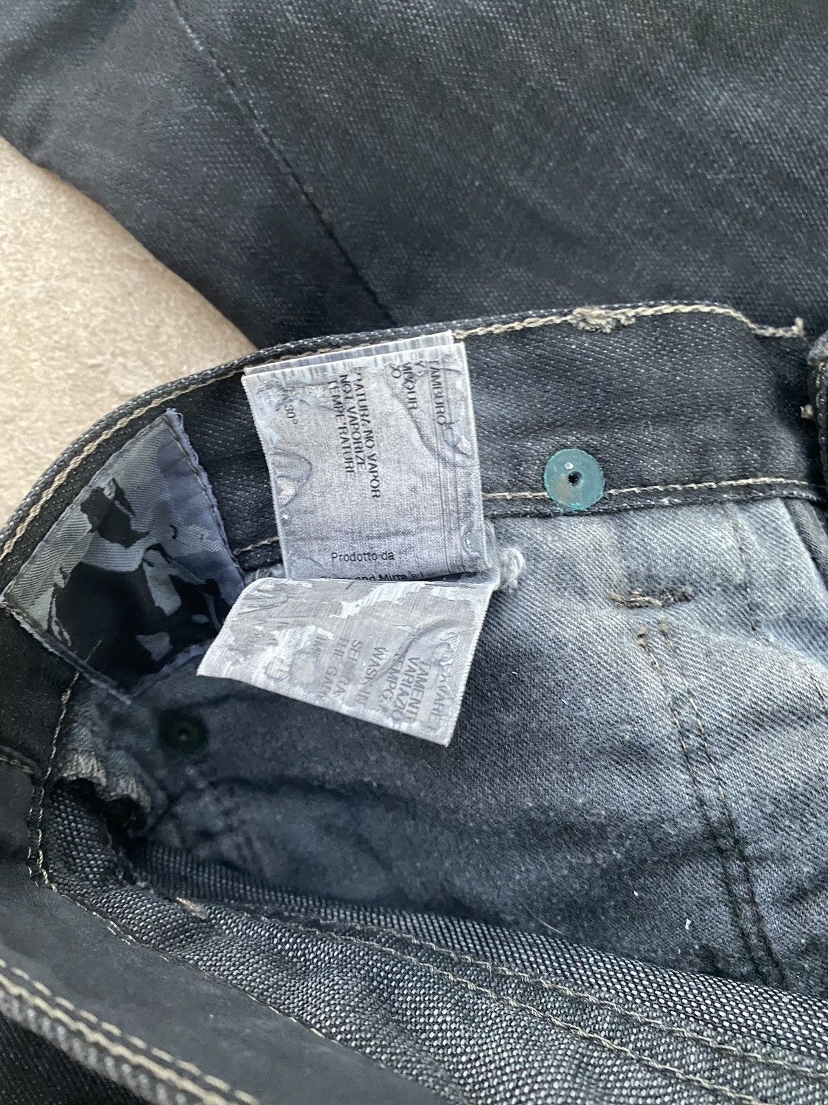Rick Owens Waxed Denim Banana Cuts Size US 32 / EU 48 - 10 Thumbnail