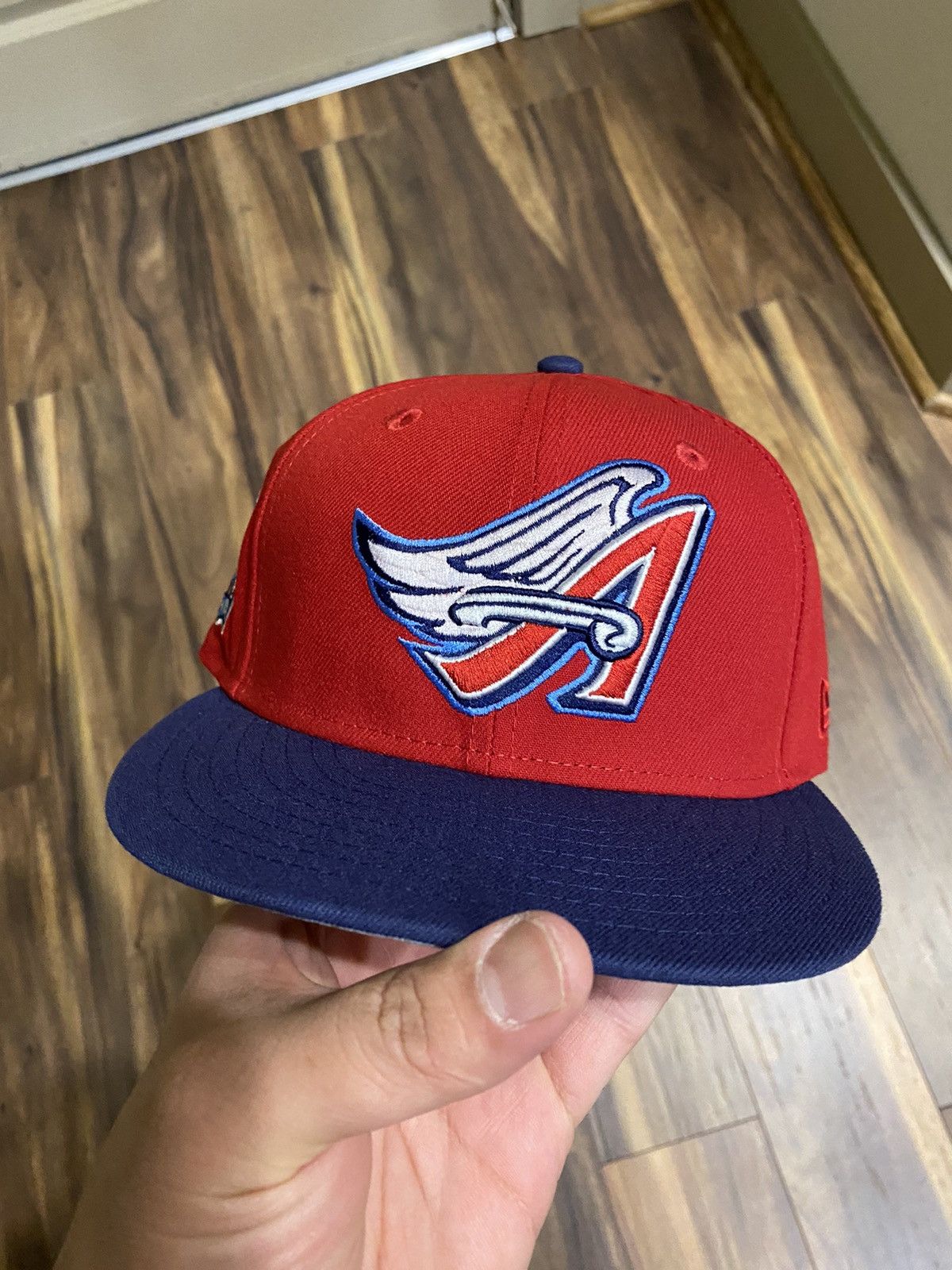 image of Angels Hat Club Alt Color OG Red Navy 7 5/8, Men's