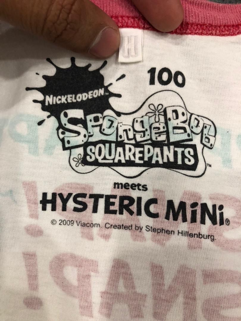 Cartoon Network × Hysteric Glamour × Japanese Brand Nickelodeon Spongebob Squarepants Meets Hysteric Mini Size US XXS / EU 40 - 5 Thumbnail