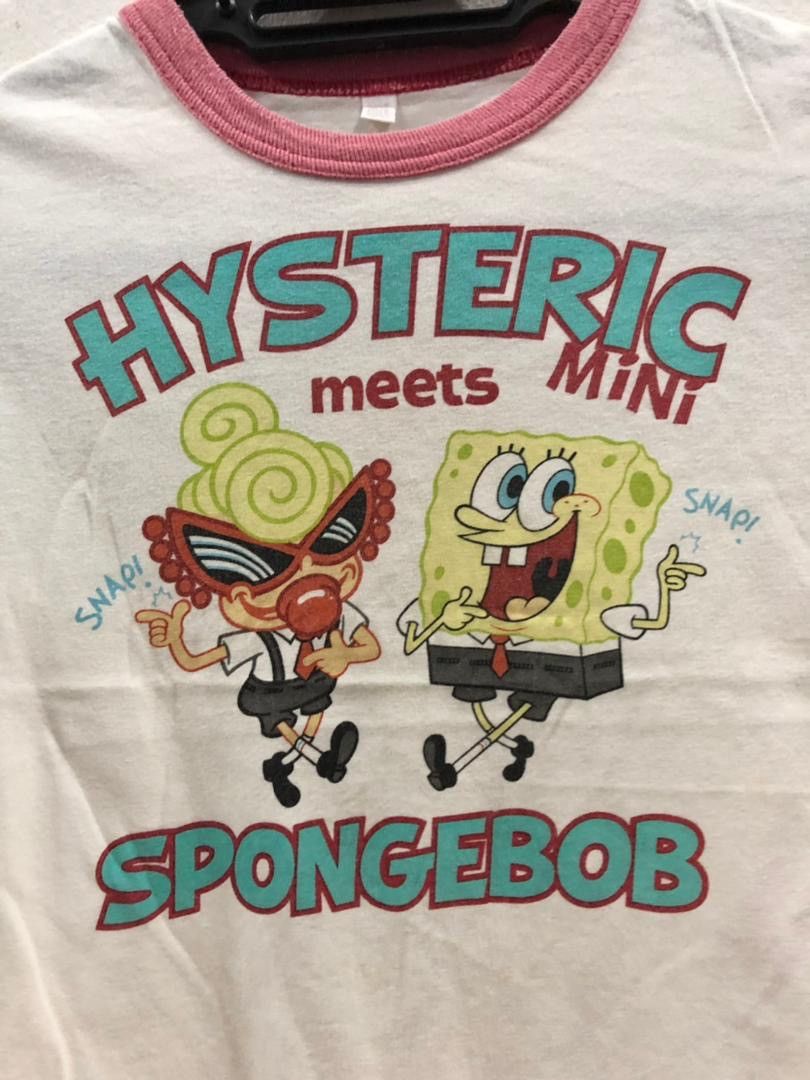 Cartoon Network × Hysteric Glamour × Japanese Brand Nickelodeon Spongebob Squarepants Meets Hysteric Mini Size US XXS / EU 40 - 3 Thumbnail