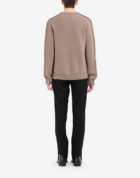 Maison Margiela New Maison Margiela Spliced Two Tone Wool Sweater Size Small Size US S / EU 44-46 / 1 - 5 Thumbnail