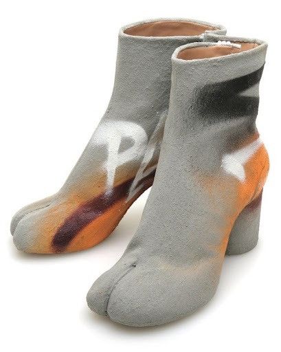 Maison Margiela NEW 1/150 “PAW” hand painted cement resin tabi Size US 7 / EU 40 - 1 Thumbnail