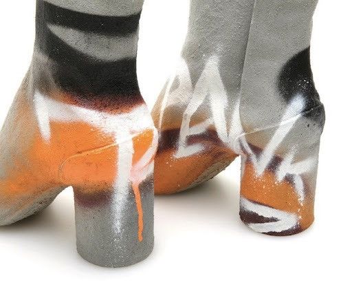 Maison Margiela NEW 1/150 “PAW” hand painted cement resin tabi Size US 7 / EU 40 - 10 Thumbnail