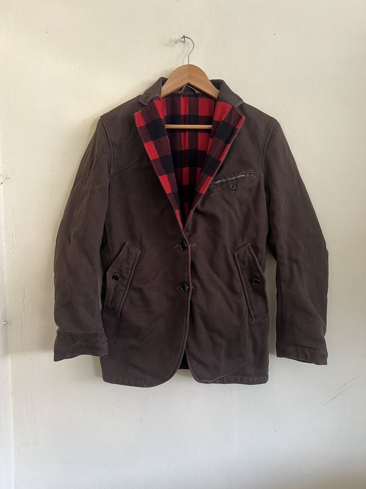 Journal Standard × Vintage Vintage Journal Standart Rivisible Slim Fit Blazzer Size US M / EU 48-50 / 2 - 5 Thumbnail