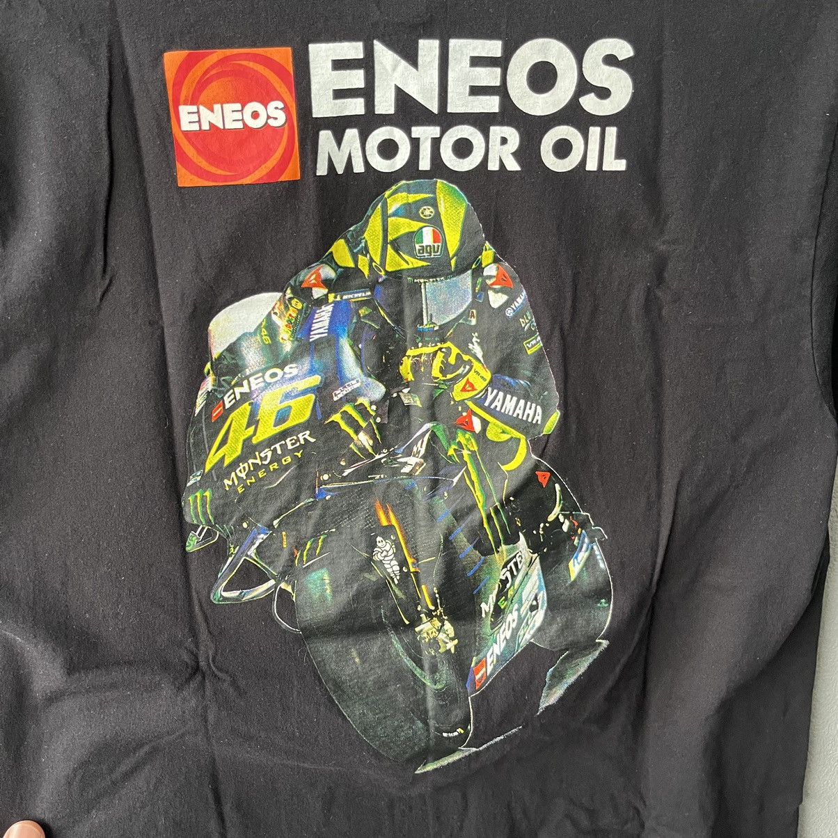 Other Eneos Motor Oil Yamaha Valentino Rossi MotorGP Black T-shirt Size US M / EU 48-50 / 2 - 2 Thumbnail
