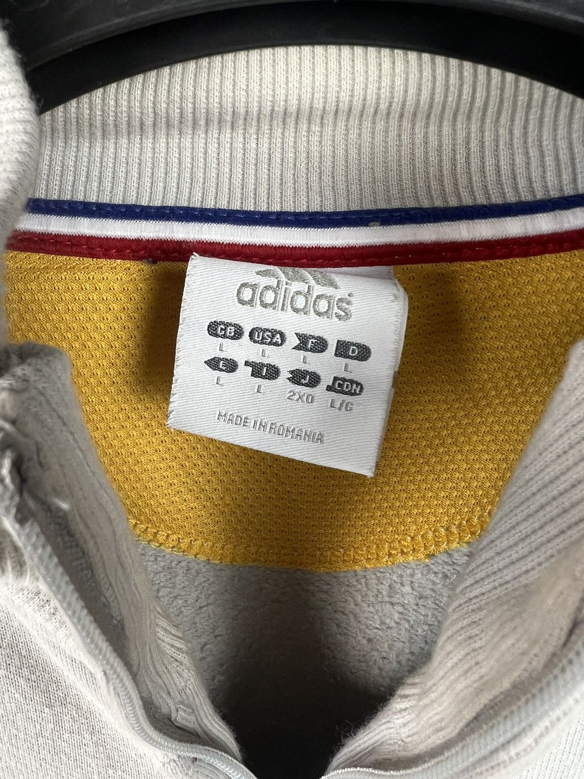 Adidas × NBA × Vintage VTG Adidas Lakers NBA Gray with Purple Full Zip Sweatshirt Size US L / EU 52-54 / 3 - 4 Thumbnail