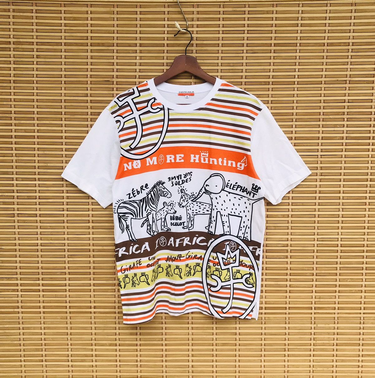 Jean Charles De Castelbajac Rare Castebajac Sport Save animals no more hunting Size US L / EU 52-54 / 3 - 1 Thumbnail