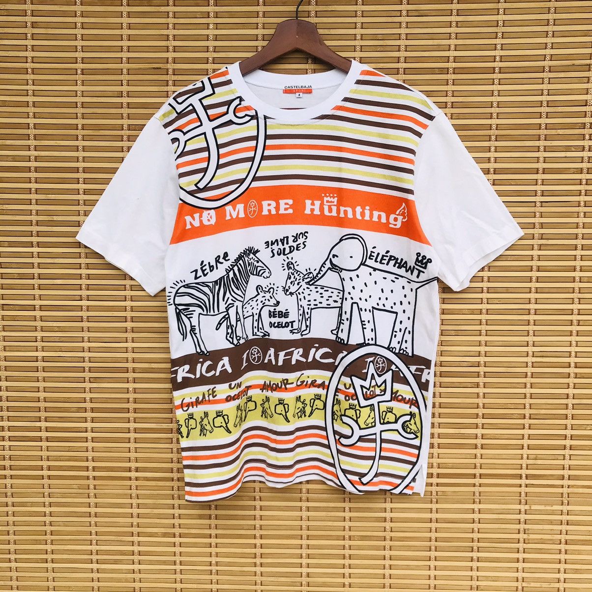 Jean Charles De Castelbajac Rare Castebajac Sport Save animals no more hunting Size US L / EU 52-54 / 3 - 2 Thumbnail