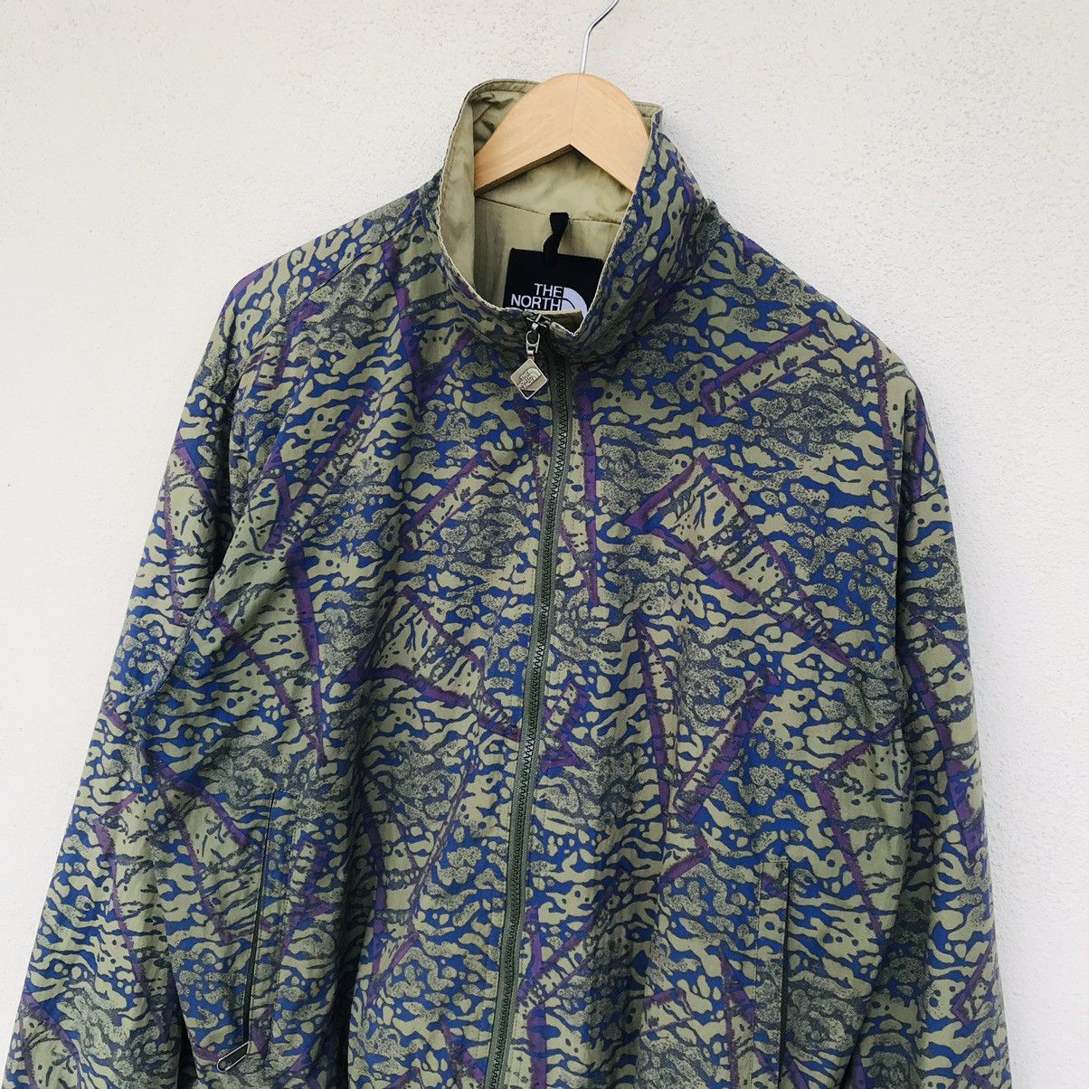 The North Face Vintage TNF Abstract art camo mountain zipper jacket Size US M / EU 48-50 / 2 - 4 Thumbnail