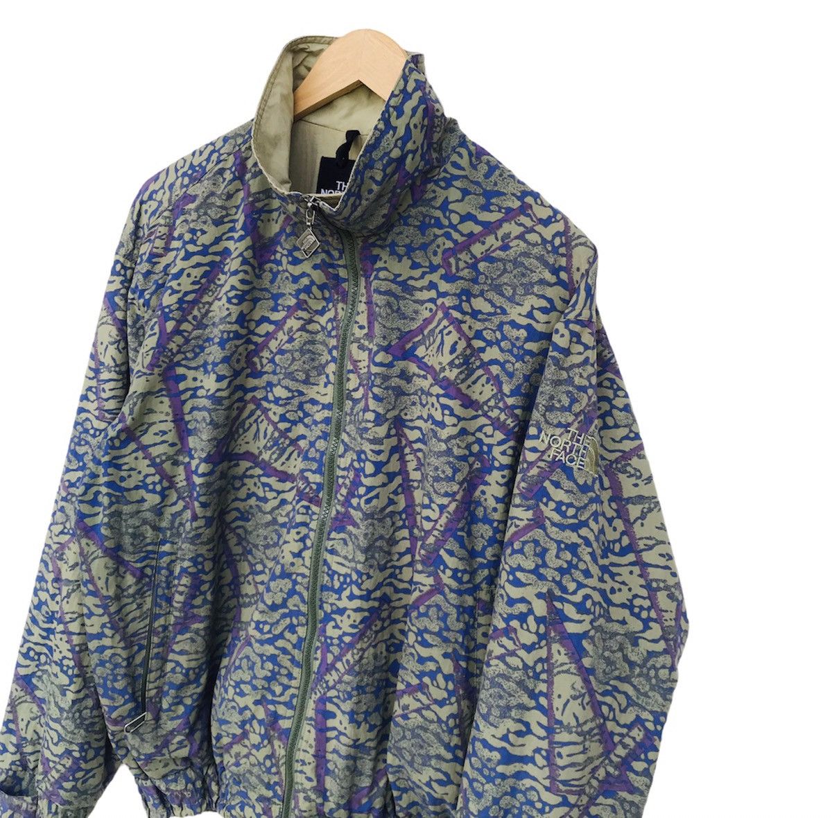 The North Face Vintage TNF Abstract art camo mountain zipper jacket Size US M / EU 48-50 / 2 - 1 Thumbnail