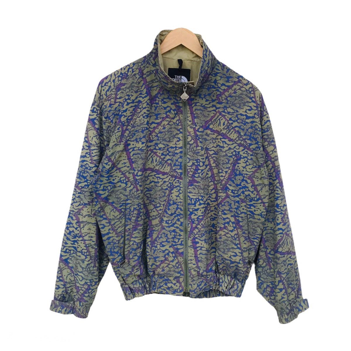 The North Face Vintage TNF Abstract art camo mountain zipper jacket Size US M / EU 48-50 / 2 - 2 Thumbnail