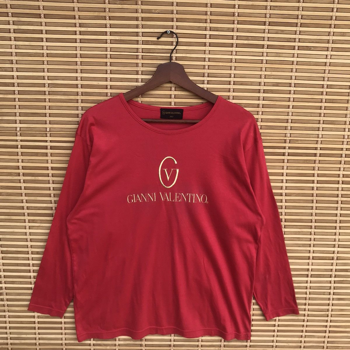 Gianni Valentino Vintage Gianni Valentino Gold Embroidered logo L slimfit Size US L / EU 52-54 / 3 - 3 Thumbnail