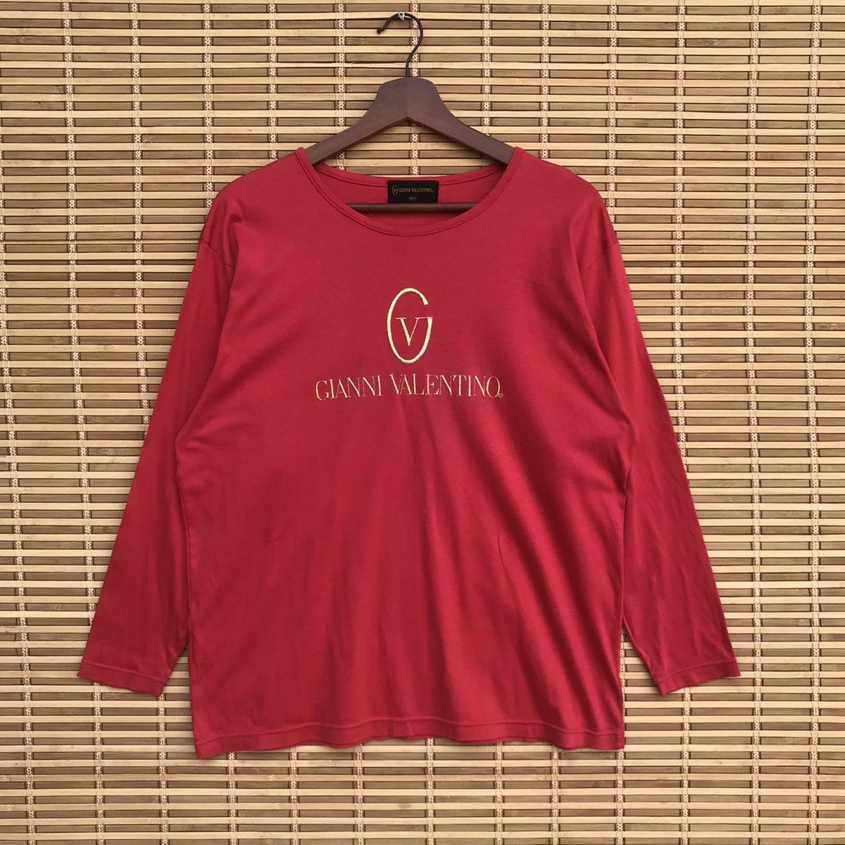 Gianni Valentino Vintage Gianni Valentino Gold Embroidered logo L slimfit Size US L / EU 52-54 / 3 - 2 Thumbnail