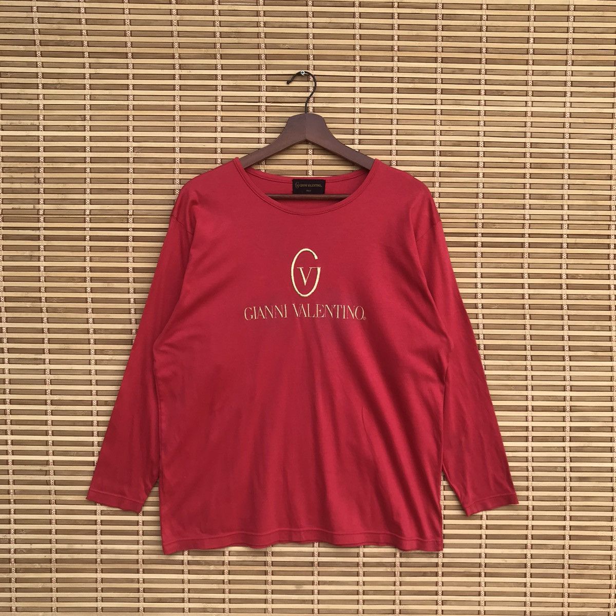 Gianni Valentino Vintage Gianni Valentino Gold Embroidered logo L slimfit Size US L / EU 52-54 / 3 - 1 Thumbnail